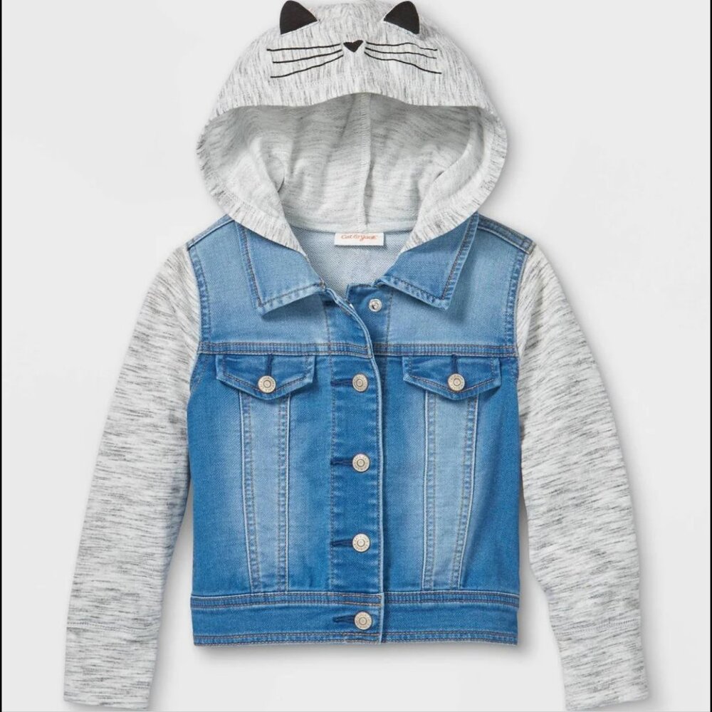 Cat & Jack Denim and Hoodie Combo
